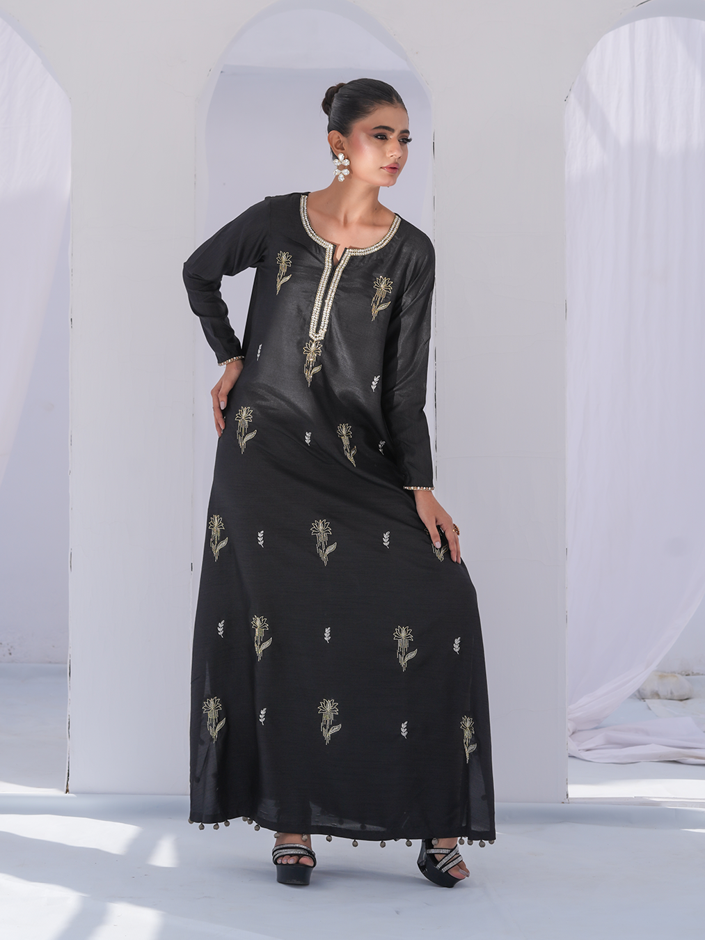 Black Kaftan N-03 - Image 2