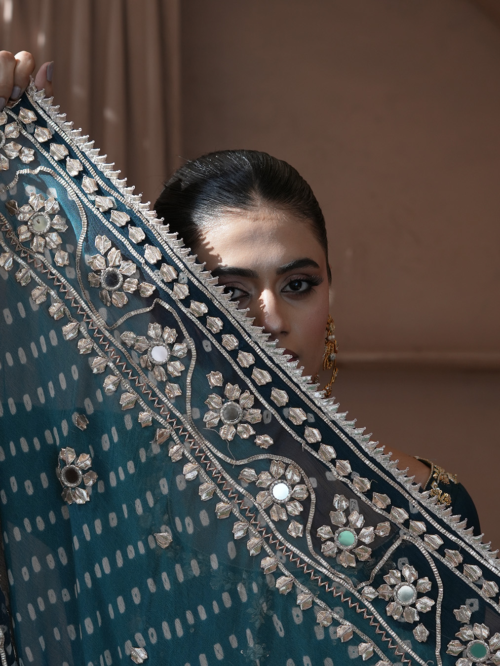 Teal Green Gota Kalidaar | N-01 - Image 7